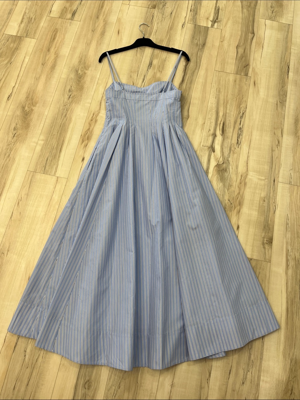 Jonathan Simkhai Light Blue Striped Maxi Dress - Picture 2 of 3